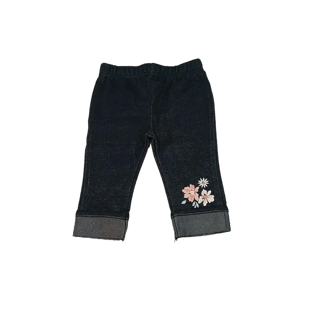 LITTLE LASS Baby Girl 2pc Cold Shoulder/Frilled Hem Blouse & Pants Set (12M) NEW - Picture 4 of 6